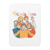 Freundschaftsquadrat Graphic Magnet (Vertikal)