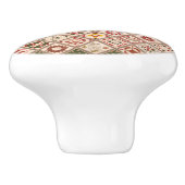 Freundschaftsquilt in gedämpften Farben Keramikknauf (Seitenansicht)