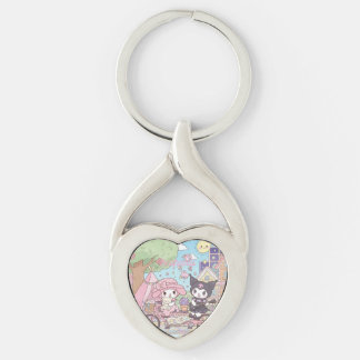 Freundschaftsschlüsselanhänger my melody und kurom schlüsselanhänger