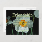 Freundschaftssprichwörter 17:17 postkarte (Vorne/Hinten)