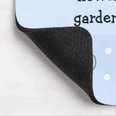 Freundschaftsspruch mit blauen Blumen Mousepad (Ecke)