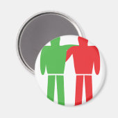 Freundschaftssymbol Magnet (Vorderseite/Rückseite)