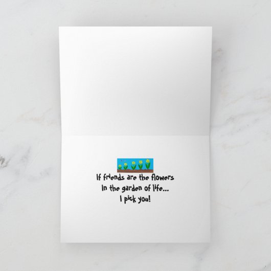 Freundschaftsszene Karte (Innenseite)