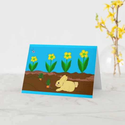 Freundschaftsszene Karte (Gelbe Blume)