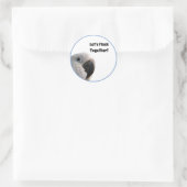 Freundschaftstag Cockatoo Flock - Funny Foto Runder Aufkleber (Tasche)