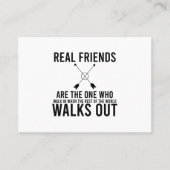 Freundschaftstag echte Freunde Visitenkarte (Vorderseite)