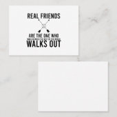 Freundschaftstag echte Freunde Visitenkarte (Vorne/Hinten)