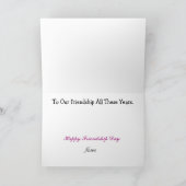 Freundschaftstag für Gal Pals Beste Freundinnen Ca Karte (Innenseite)