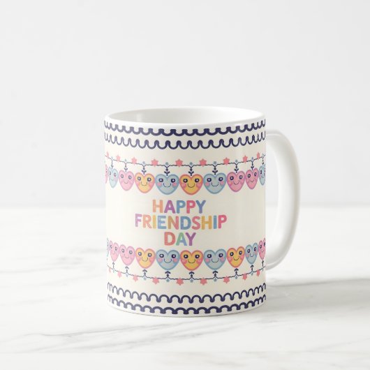Freundschaftstag Geschenk Idee Kaffeetasse (VorderseiteRechts)