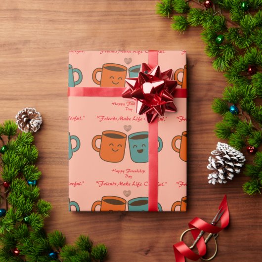 Freundschaftstag-Geschenkpapier Geschenkpapier (Feiertagsgeschenk)