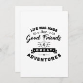 Freundschaftstag Grosses Abenteuer Einladung (Vorne/Hinten)