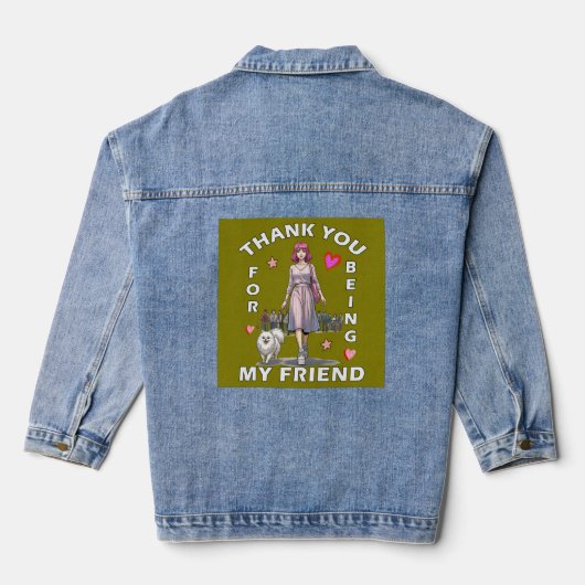Freundschaftstag Jeansjacke (Rückseite)
