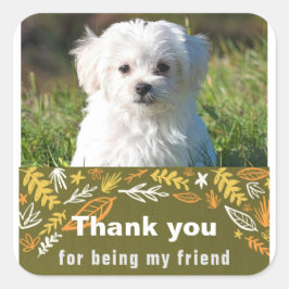 Freundschaftstag Quadratischer Aufkleber