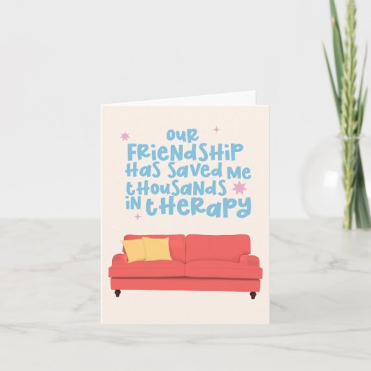 Freundschaftstherapie Karte (Vorderseite)