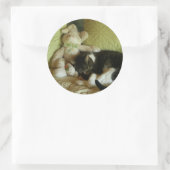 Freundschaftsticker Runder Aufkleber (Tasche)