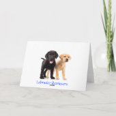 Freundschaftswerbekarte Labrador Retriever Welppie Karte (Rückseite)