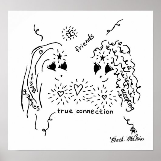 Freundschaftswerbung 'Wahre Verbindung' Poster (Vorne)