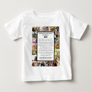 Freundschaftswürdigung BFF 22 Fotocollage Baby T-shirt
