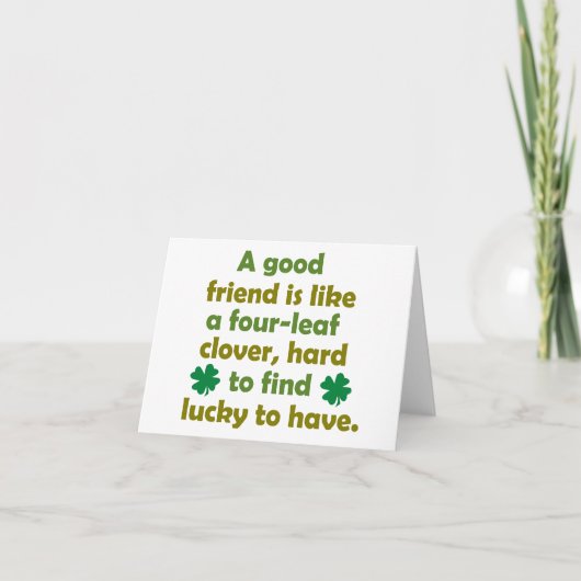 Freundschaftsziffern Dankeskarte (Vorderseite)