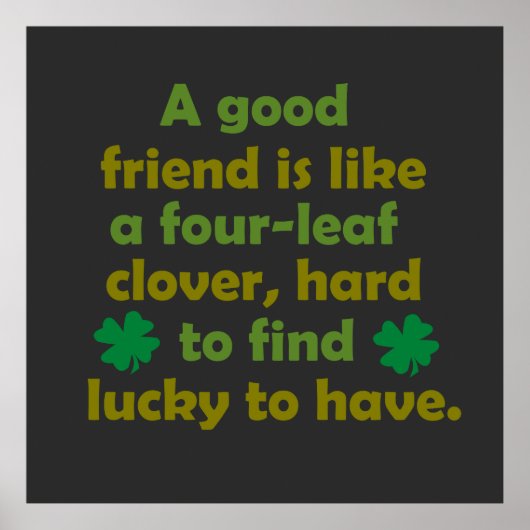 Freundschaftsziffern Poster (Vorne)