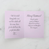 Freut euch! Engel Christmas Card mit Bibelverse Karte (Innenseite)