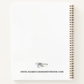 "Freut euch in dem Herrn" Anpassbare Spirale Notizblock (Rückseite)