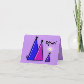 Freut euch! Weihnachtskarte Feiertagskarte