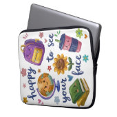 Freut mich, dein Gesicht zu sehen Laptopschutzhülle (Vorderseite Links)