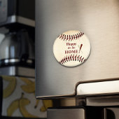 Freut mich, Zuhause Rustic Baseball Strings zu sei Magnet