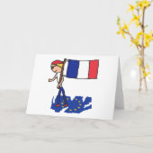 Frexit Karte (Gelbe Blume)