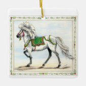 Frey Jol Icelandic Horse Christmas Keramikornament (Vorderseite)