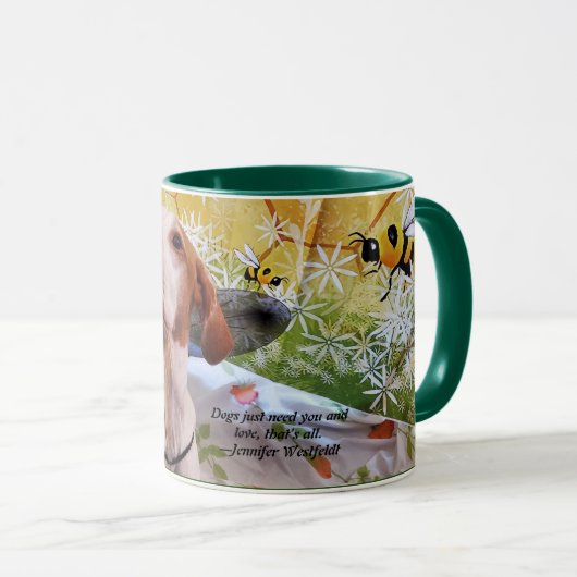 Freya die Hummeln-Tasse Tasse (VorderseiteRechts)