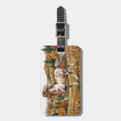 Freya Icelandic Horse in Autumn Forest Gepäckanhänger (Vorderseite vertikal)