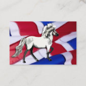 Freya Icelandic Pferd Visitenkarte (Vorderseite)