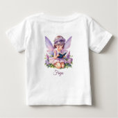 Freya Lilac Fairy Personalisiert Baby T - Shirt (Rückseite)