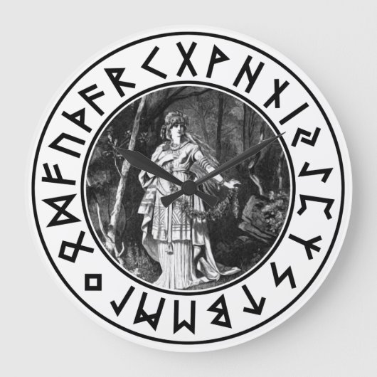 Freya Schild Große Wanduhr (Vorderseite)