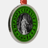 Freya Schild Silbernes Ornament (Rechts)