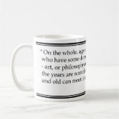 Freya Stark-Alters-Zitat Kaffeetasse (Links)