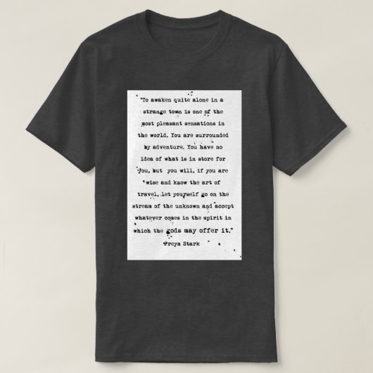 Freya Stark Entdeckerin T-Shirt (Design vorne)