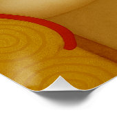 Freyas goldene Tränen mit dunklen Haaren Poster (Ecke)