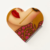 Freya's heartache golden tears in pink motif notizblock (Rückseite)