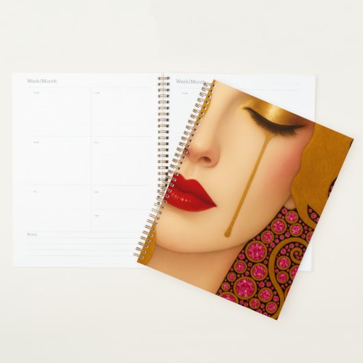 Freya's heartache golden tears in pink motif planer (Anzeige)