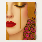 Freya's heartache golden tears in pink motif planer (Rückseite)