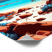 Freycinet Australia Vintage Illustration Poster (Ecke)