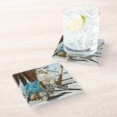 Freyja Glasuntersetzer (Schrägansicht)