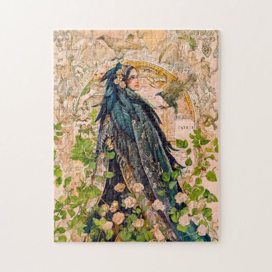 Freyja Göttin im Falkenumhang Puzzle (Vertikal)