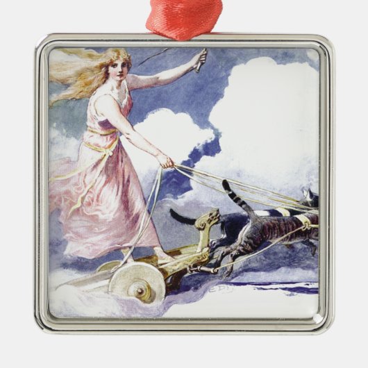 Freyja Ornament Aus Metall (Vorne)