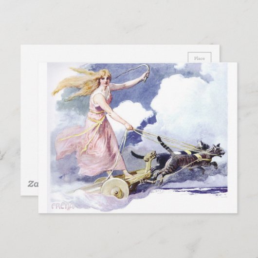 Freyja Postkarte (Vorne/Hinten)