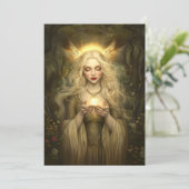 Freyja’s Relationship Guidance Prayer Altar Card Einladung (Stehend Vorderseite)