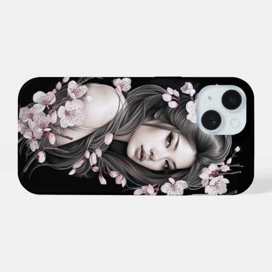 Freyja Sakura Cherry Blossoms Telefonzelle iPhone 15 Hülle (Rückseite (Horizontal))